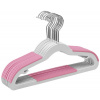 Vešiaky na oblečenie KIDSI sivé / ružové (10 ks)