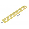 MPkovania SRL - ALFA vetracia mriežka 60 x 1000 mm
