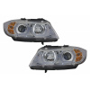 KITT Headlights 3D LED Angel Eyes suitable for BMW E90 E91 (03.2005-08.2008) U-Type Chrome HID