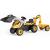 Smoby Šliapací traktor Builder Max s bagrom a vozíkom SM 710304