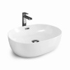 CERAMICA LATINA ARMONY 49,5 x 36,5cm umývadlo na dosku oválne, s prepadom, keramické, biele
