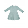 Dievčenské šaty 1F GIRLS COLORS s dlhým rukávom - 104 - Mineral zelená