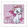 Diamantové maľovanie pre deti Biela mačka