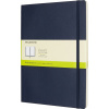Nelinkovaný zápisník Moleskine v brožovanej väzbe XL zafírový