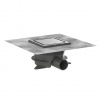 Hansgrohe RainDrain Spot Plus Podlahová vpusť, 15x15 cm, kefovaná nerezová oceľ 56225800-HG