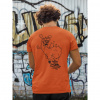 Mosquito Bites Tričko Crazy Lama Pánske Farba: Oranžová (Orange), Veľkosť: M, Grafika: Vzadu (Back)
