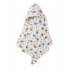 Bomimi OSUŠKA s kapucňou FLANEL, 80x80, želvička