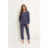 Regina 718 long/r 2XL Z25/26 dámske pyžamo/domáce oblečenie fialová XXL