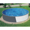 Azuro Graphit, kruhový bazén, 3,60x0,90m (sivý / biely)