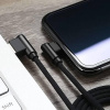 Interlook AM30 | Typ-C 1M | Uhlový kábel USB na nabíjanie telefónu | Rýchle nabíjanie 3.0 2.4A Červené