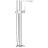 Grohe PLUS vanová baterie na podlahu, s přepínačem, se sprchovou soupravou, chrom