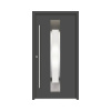 Hliníkovo-oceľové vchodové dvere bezpečnostné Aron RC2 100 x 210 cm L antracit