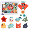LEAN TOYS Sada hračiek do kúpeľa – morské zvieratká