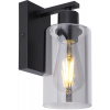 Globo Lighting Hadera nástenná lampa 1x60 W čierna-dymová 15465W