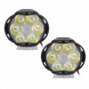 2 KS REFLEKTOR LED LAMPA MOTOCYKEL 12V 8W