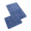 Bellatex koupelnové předložky BANYSILVER bez výkroje sada 60x100, 60x50 cm Modrá