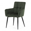 Jedálenská stolička, zelená, látka, DCH-P3146 GRN2