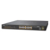Planet GS-4210-16P2S PoE switch L2/L4, 16x 1000Base-T, 2x SFP, Web/SNMPv3, VLAN,ext 10Mb/s, 802.3at-220W