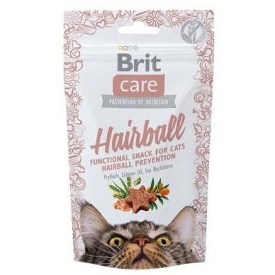Brit Care Cat Snack Hairball 50g - pamlsky pro kočky 50g