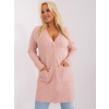 Factory Dámsky kardigán plus size Farba: Púdrová, Veľkosť molet: XL/XXL
