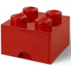 LEGO® úložný box s šuplíkem 25 x 25 x 18 cm červená