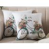XPOSE® Set obliečok na vankúš BICYKEL (digitálna tlač) 43x43 cm - set 2 ks, Bavlna