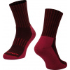ponožky FORCE ARCTIC, bordó-červené Velikost: S-M/36-41