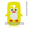 Silikónový obal Samsung Galaxy S III Mini – Penguin – žltá