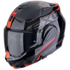 SCORPION preklápacia prilba na motocykel EXO-TECH EVO TRAVELLER (čierna/červ.) L