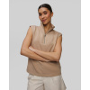 Dámska Béžová Mikina Bez Rukávov Varley Magnolia Half Zip Tank 2.0