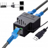 Adaptér rozbočovača LAN RJ45 2xRJ45 100Mb/s