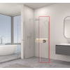 Erga Berlin pevná stena pre sprchové kúty 120x195 cm, 6mm číre sklo, chrómový profil, ERG-V02-BERLIN-G120-CR