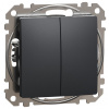Schneider Electric Slovakia spol. s r.o. Sedna Design - SDD114118 - Tlačidlo dvojité 1/0+1/0 - Antracit