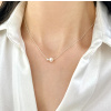 For Silver Náhrdelník choker s prírodnou sladkovodnou perlou Trend - Striebro 925