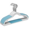 Vešiaky na oblečenie KIDSI sivé / modré (10 ks)