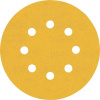BOSCH Brúsny papier EXPERT C470 s 8 otvormi pre excentrické brúsky, 125 mm, zrnitosť 240, 5 ks