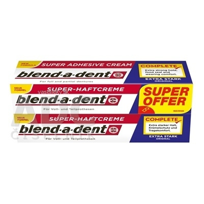 blend-a-dent EXTRA STARK ORIGINAL Duo pack (super fixačný dentálny krém) 2x47 g