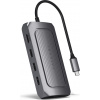 Satechi ST-U4MA3M - USB Typ-C - 100 W - 1000 Mbit/s - Sivá - MicroSD (TransFlash) - SD - 60 Hz