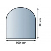 LIENBACHER Podkladové sklo L-ATHINA-1 pod kachle, 6mm číre prevedenie, s fazetou 20mm