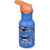 Detská nerezová fľaša Klean Kanteen Kid Classic Narrow 12oz (w/Flip Seal Sport Cap) - sharks in shades 355 ml uni