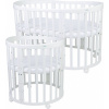 Ourbaby oval bed 7in1 white biela