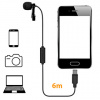 Comica Audio CVM-V01SP(UC) klopový mikrofón USB-C Comica CVM-V01SP(UC) 6m