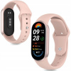 ĽAHKÝ GUMOVÝ REMIENOK NÁRAMOK PRE XIAOMI MI SMART BAND 8 / 9 / 10 / NFC RUŽOVÝ