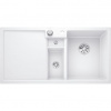 Granitový drez Blanco Collectis 6 S s vaničkou a ľavým odkapávačom s excentrickým ovládaním, 100x51 cm, biely 523348