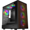 EVOLVEO Panthera, mATX/6x ARGB 120/dřevo+sklo PANTHERA-BK-6