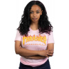 dámske tričko THRASHER GIRLS FLAME LOGO TEE Pink S