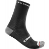 cyklistické ponožky Castelli 21026 ROSSO CORSA PRO 15 010 čierna SM