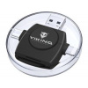 Viking OTG čtečka paměťových karet SD a Micro SD 4v1 s koncovkou APPLE Lightning / Micro USB / USB 3.0 / USB-C, černá VR4V1B