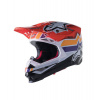 Prilba SUPERTECH S-M10 edícia TROY LEE DESIGNS, ALPINESTARS (oranžová/žltá/fialová/biela/čierna) 2023 2XL (obvod 63 - 64 cm)
