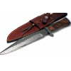 Dopad na vlastné nože 401im taktický nôž (Poľovnícke nôž Bowie Damascus Steel Damast Wood)